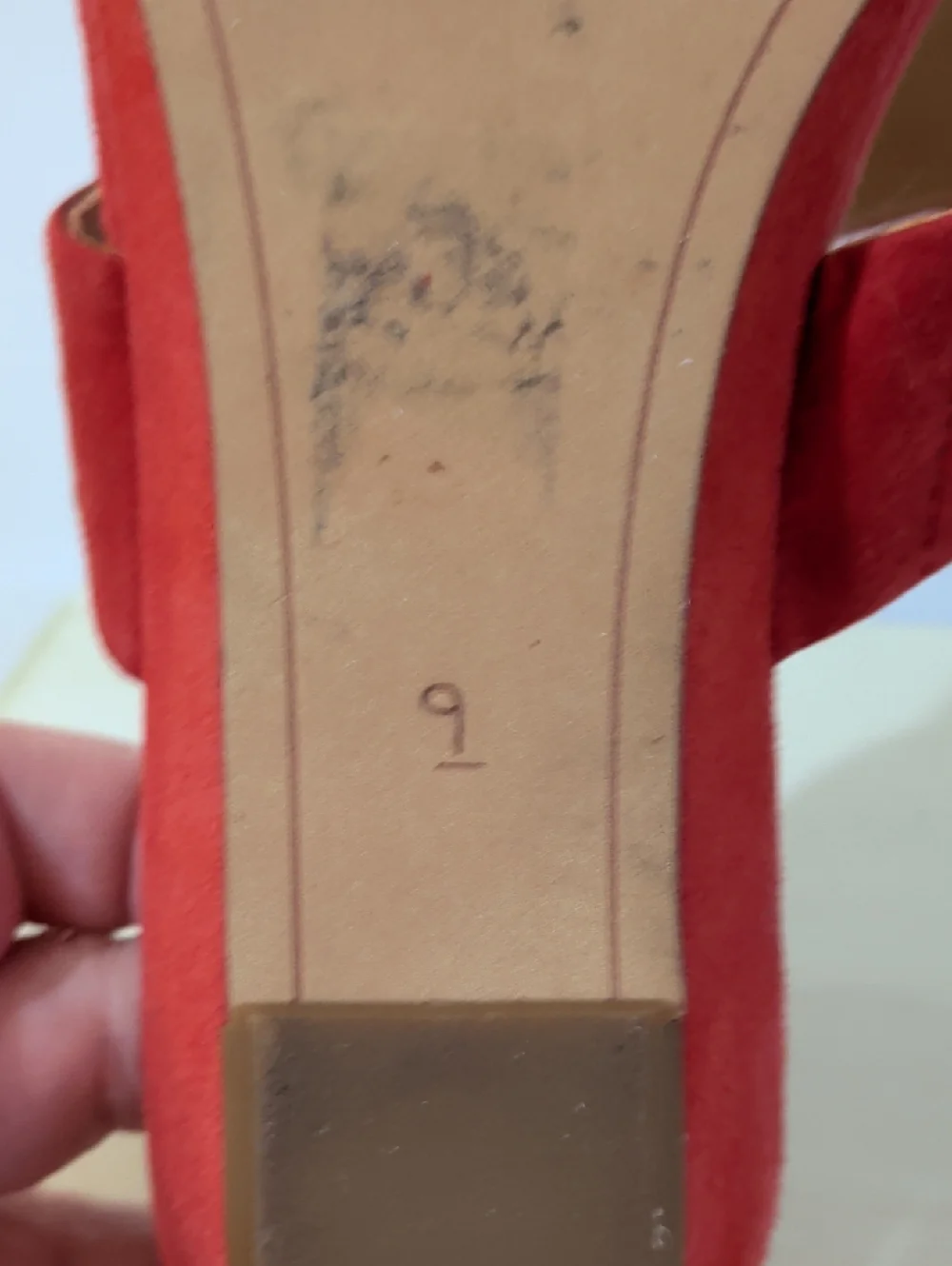 Sam Edelman Red Suede Double-strap Slide Sandals Size 9 - Picture 13 of 13